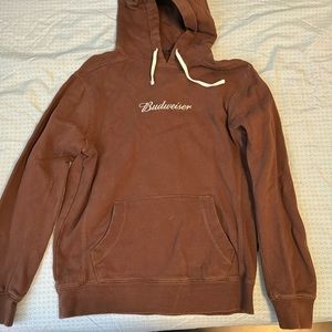 Small Brown Pacsun “Budweiser” hoodie